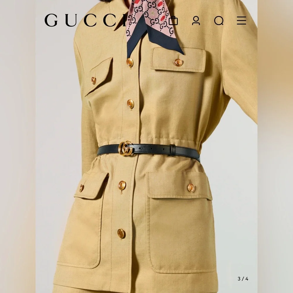 Gucci belt - NWOT - 85cm/ 33.4in with dust bag - Picture 2 of 5